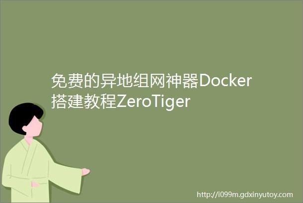 免费的异地组网神器Docker搭建教程ZeroTiger